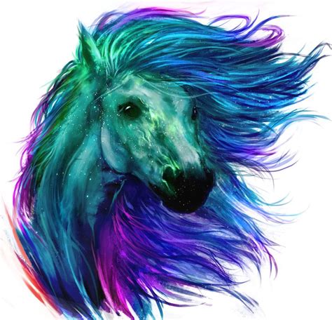️colorful Horse Painting Free Download
