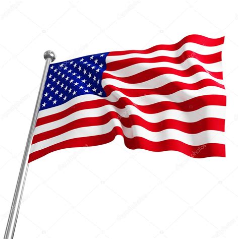 Americká Vlajka 3d — Stock Fotografie 3378778