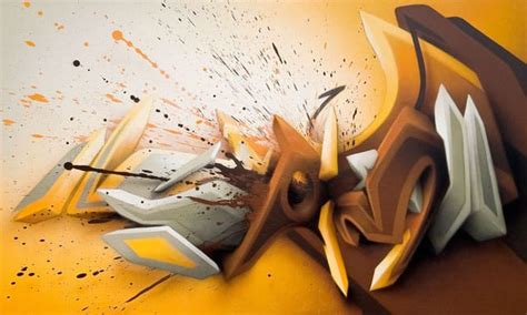 Awesome Graffiti On Canvas By Daim Draw As A Maniac