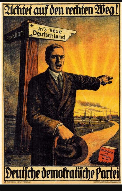 Ddp Wahlplakat Deutung Und Erklärung 1919 Schule Politik Geschichte