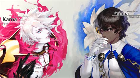 Karna Arjuna【fategrand Order】 H Anime Anime Art Gaming Logo E