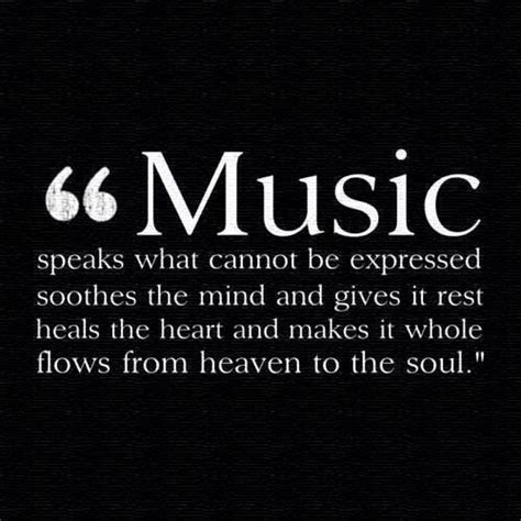 Music Speaks What Cannot Be Expressed Soothes The Mind And Gives It