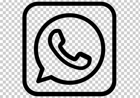 Whatsapp Png Clipart App Area Black And White Circle Clip Art