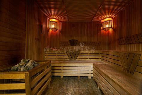 Wooden Sauna Interior Stock Photo Image Of Clean Luxury 113008118