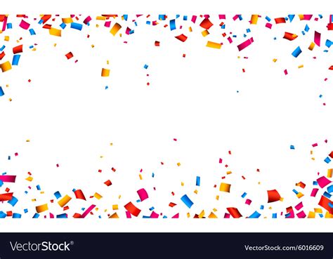 Confetti Celebration Frame Background Royalty Free Vector