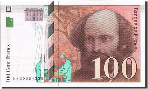 France 100 Francs 1998 Billet 100 F 1997 1998 Cézanne Neuf Ma Shops