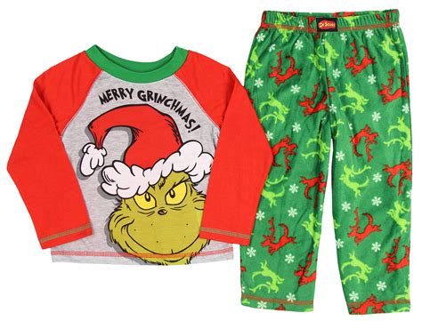 Dr Seuss The Grinch The Grinch Pajamas Kids Toddlers Merry