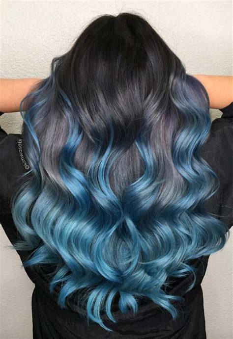 65 Iridescent Blue Hair Color Shades And Blue Hair Dye Tips
