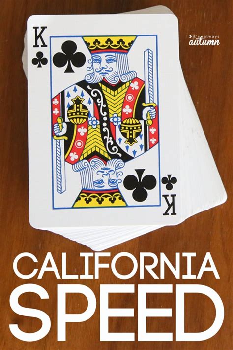 How To Play California Speed Easy Card Game Its Always Autumn