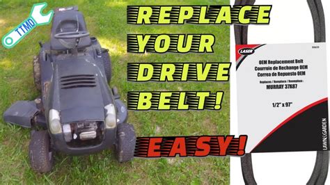 How To Remove And Replace Drive Belt On Riding Lawn Mower Tooltek Md