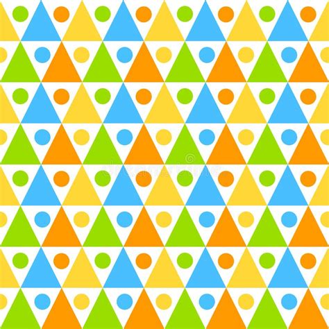 Seamless Triangles Background Pattern Stock Illustration Illustration