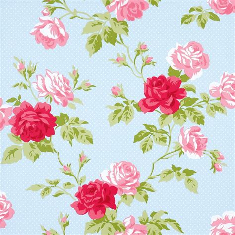 Papirolas Coloridas Flores Floral Wallpaper Shabby Chic Wallpaper