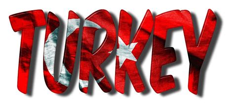 Turkey Word With Flag Texture By Markuk97 Redbubble