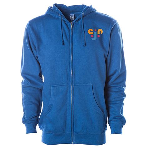 4imprint Ca Independent Trading Co Midweight Full Zip Hoodie C155004