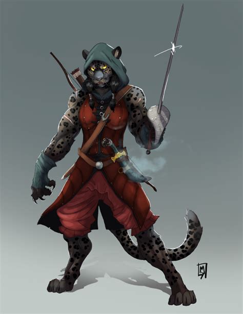 Dandd Female Tabaxi Rogue Darkest Catfolk Rogue By Madmads92 On