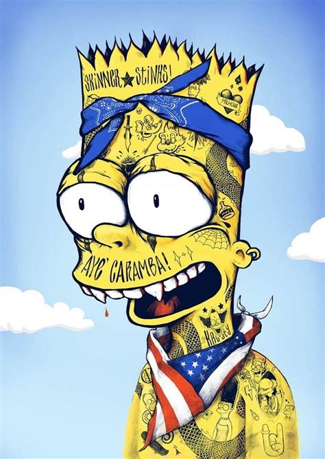Arte Dope Dope Art Bootleg Bart Simpsons Art Supreme Wallpaper