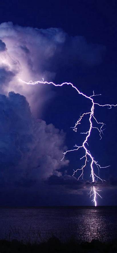 Lightning Storm Iphone Night Sky Wallpapers Strike
