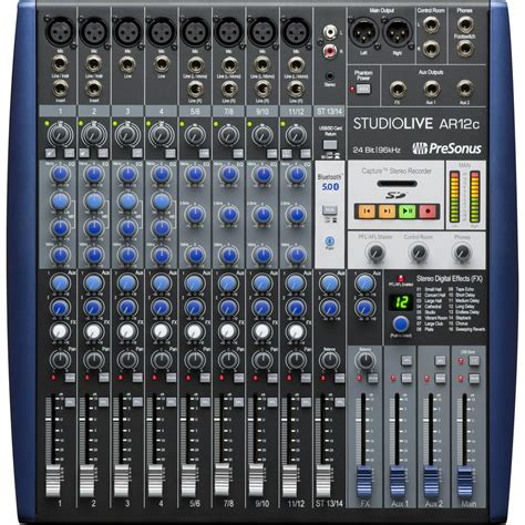 Presonus Studiolive Slm Ar12c 12 Channel Mixer 14 Input Usb Recording