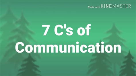 7 c s communication youtube