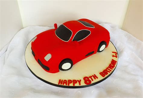Car Shaped Birthday Cake