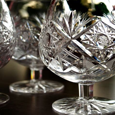 Bleikristall Cognacglas Glas Set 6 Stk. handgeschliffen