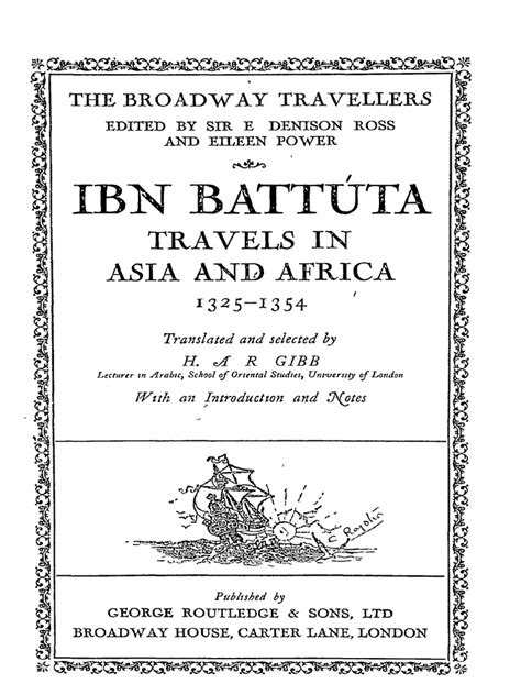 Ibn Battuta Travels In Asia And Africa Pdf Religion And Belief