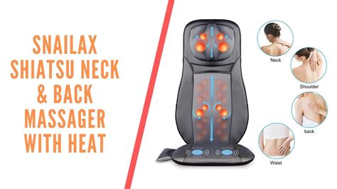 Best Home Massage Chair Snailax Shiatsu Full Rolling Back And Neck Massager With Heat Review