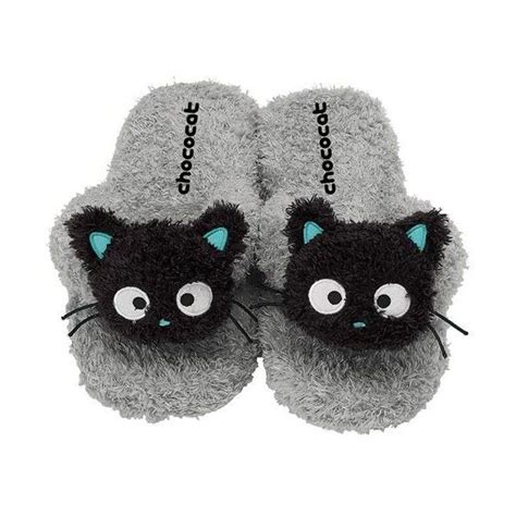 New Sanrio Adults Black Cat Chococat Room Slippers House Shoes Diecut