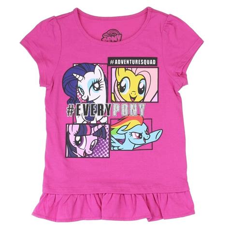 Hasbro My Little Pony Everypony Adventuresquad Girls Shirt With
