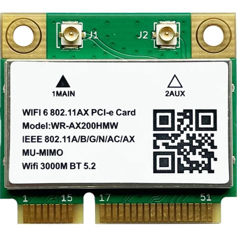 Wi Fi модуль Intel Wi Fi 6 Ax200 Mini Pci E 24gbps 80211ax Bluetooth
