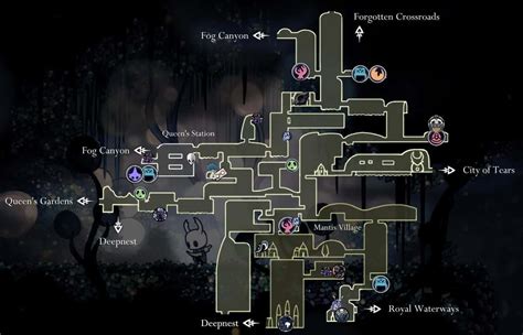 Hollow Knight Mapa Wszystkich Lokacji