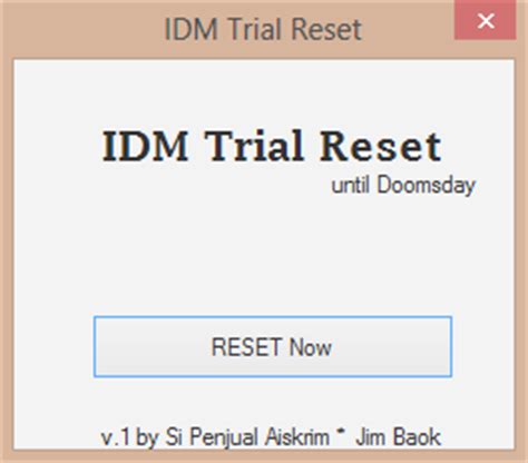Internet download manager (idm) is a tool to increase download speeds by up to 5 times, resume, and schedule freeware programs can be downloaded used free of charge and without any time limitations. Si Penjual Aiskrim: Internet Download Manager Trial Reset