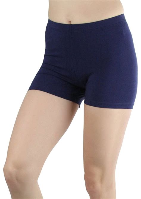 Women S Cotton Spandex Blend 12 Outseam Shorts Navy Cu17x3hei9i Fashion Clothes Women