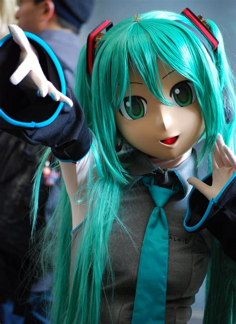 Animegao Or Doller Schoolgirl With Green Hair Mikuru F Flickr