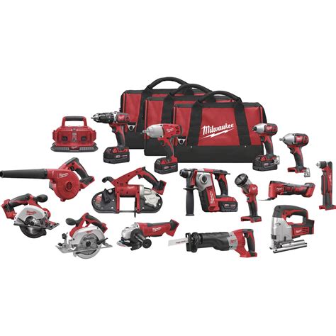 5 Tool Kit Milwaukee M18 Cordless Combo Milwaukee 2648 21 M18 Random