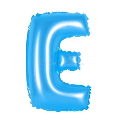 Letter E From English Alphabet Blue Stock Image Image Of Celebration