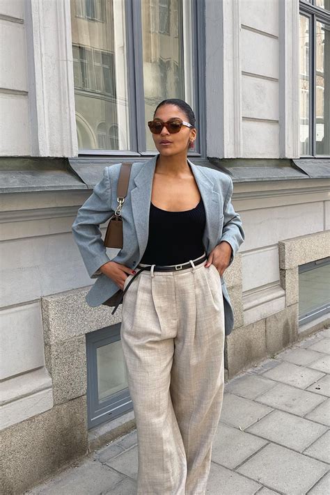 15 Linen Pant Outfits We Plan On Living In This Season Who What Wear Uk