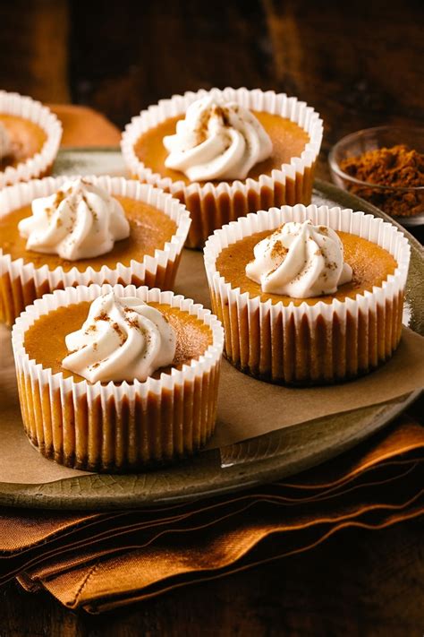 Dairy Free Mini Pumpkin Cheesecakes Recipe With Gingersnap Crusts