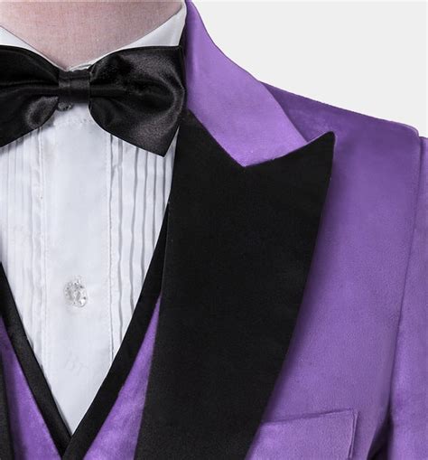 Purple Velvet Tuxedo Suit 3 Piece Gentlemans Guru