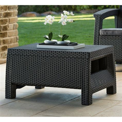 We have a huge variety of black rattan furniture including black. Wicker Coffee Table Outdoor Patio Rattan Side End Deck ...
