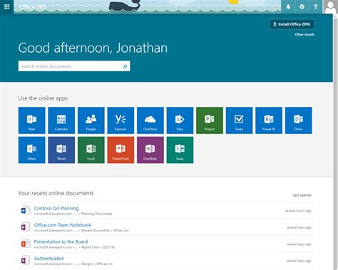 Introducing A New Home Page Experience For Office 365 Users Microsoft