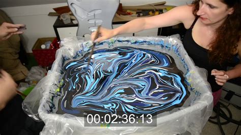 How To Swirl Guitar Finish With Magic Marble Paints Youtube