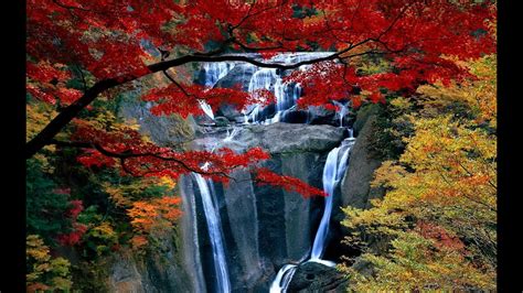 2 Hours Relax With Autumn Waterfall Natural Sounds