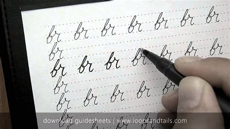 How To Write In Cursive Br Youtube