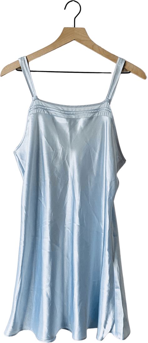 vintage 90 s icy blue slip dress by jones new york shop thrilling
