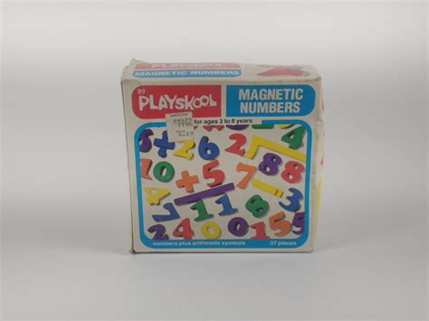 Playskool Magnetic Numbers Plus Arithmetic Symbols 1980