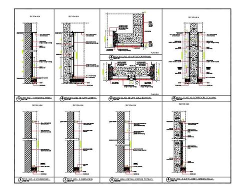 Structure Drawing Of Wall In Dwg File Cadbull Cad Drawing Detailed My