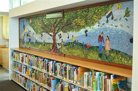The Community Mural On Display At The Lincoln Acres Library Mural