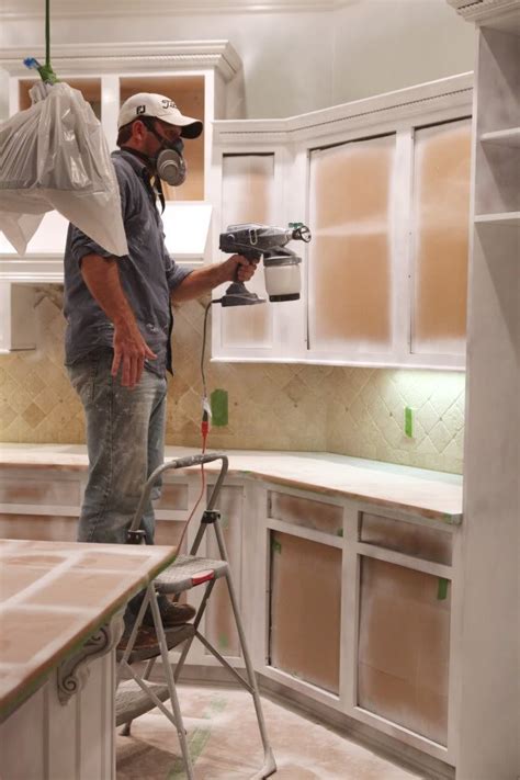 How To Paint Kitchen Cabinets Home Diy Tips And Tricks Sprayertalk