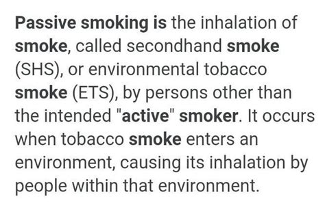 difference between passive and active smoking